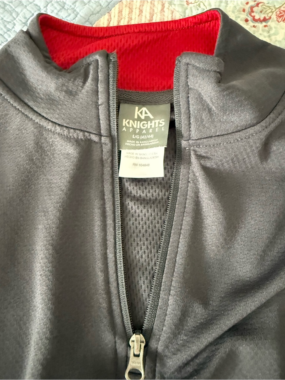 Knights Apparel Large Men’s IU Zip Up
